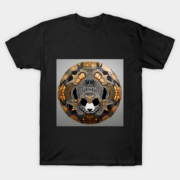 Panda Warrior Coin T-Shirt by vickycerdeira